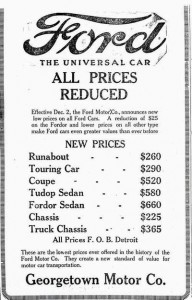 1925 Price List